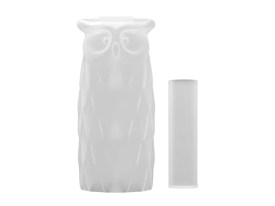 Molde silicona florero buho 